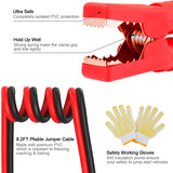Roadside Emergency Car Kit with Jumper Cables, Auto Vehicle Safety Road Side Assistance Kit Essentials, Winter Car Kit for Women and Men, with Mini Car Tool Set, Dial Tire Pressure Gauge